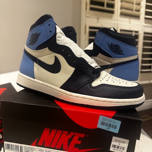 Nike Air Jordan 1 Retro High Obsidian - Varsity Blue - Picture 1 of 6